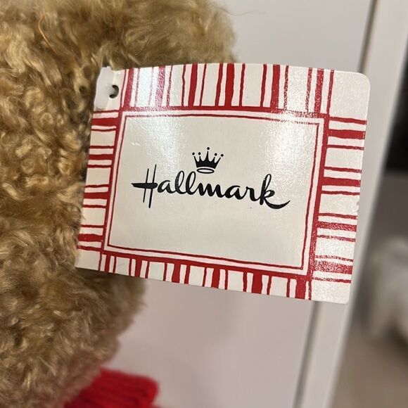 Hallmark Plush Mary Bear Red Sweater Jacket Brown Stuffed Animal 19” BER1573 - Picture 5 of 9
